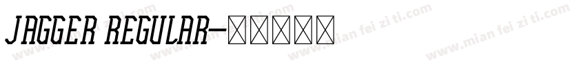 Jagger Regular字体转换